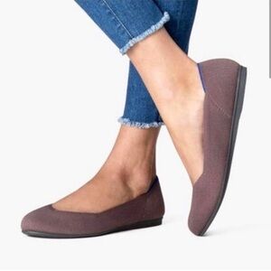 Rothy's Mink purple-brown Flats Round Toe Ballerina 7.5 Limited Edition